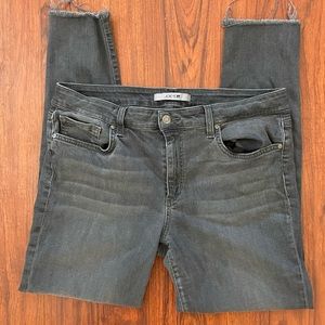 Joes Jeans Black High Rise Curvy Distressed Skinny Ankle Jeans